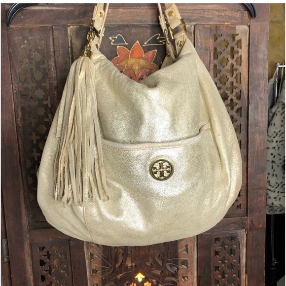 Tory Burch gold hobo - Picture 1 of 6